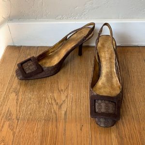 Nine West sling back shoes